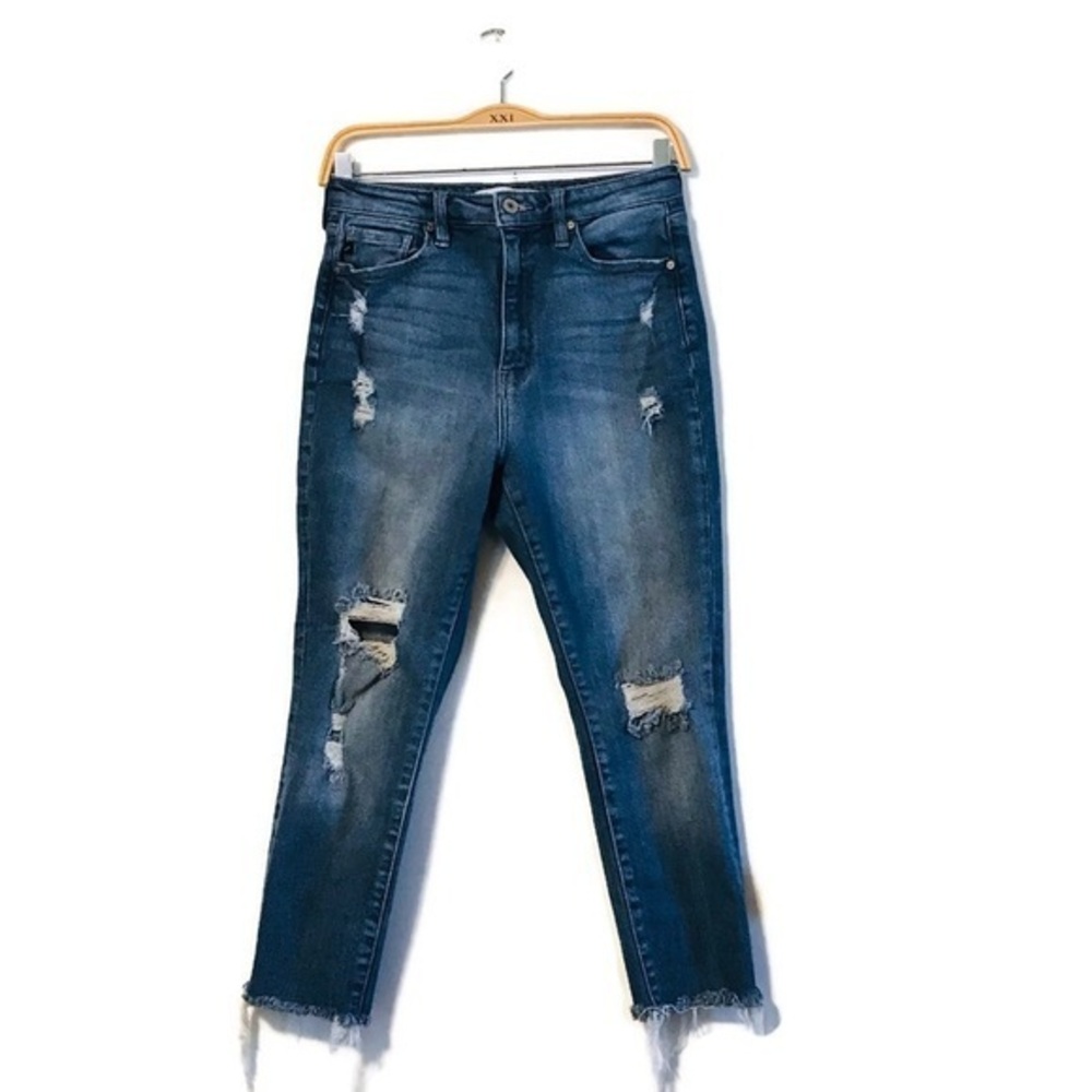 KanCan Distressed High Rise Ankle Skinny Jeans Women’s Size 28 6